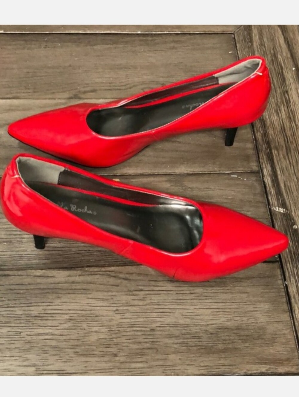 Gabriella Rocha Red Ponted Toe Heels, 8.5